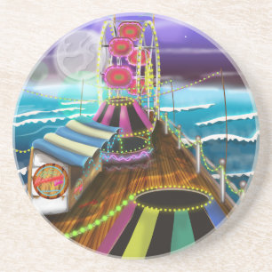 Posavasos De Arenisca Funfair Seaside Peer Arcade
