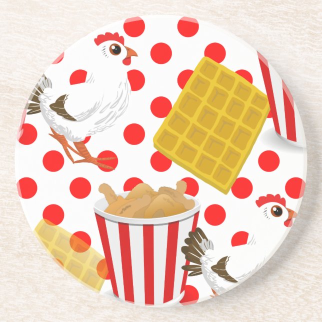 Posavasos De Arenisca gafas de pollo (Frente)