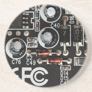 Posavasos De Arenisca Geeks extravagantes gráfico de placa de circuito