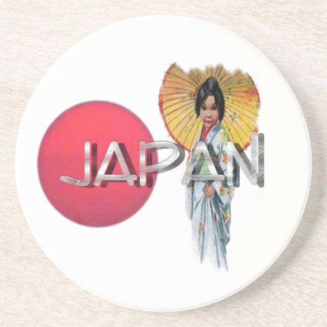 Posavasos De Arenisca Geisha Coaster (Frente)
