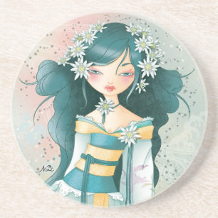 Posavasos De Arenisca Geisha Edelweis