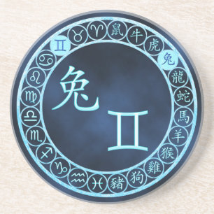 Posavasos De Arenisca Gemini/Conejo