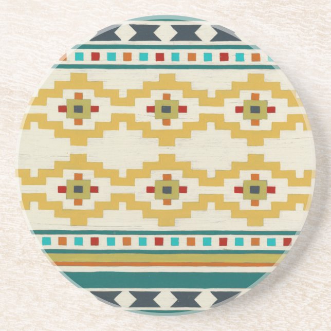 Posavasos De Arenisca Geometría del Suroeste III (Frente)