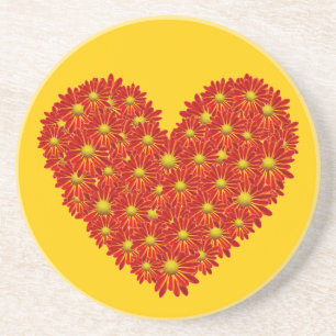 Posavasos De Arenisca Gerber Daisy Heart