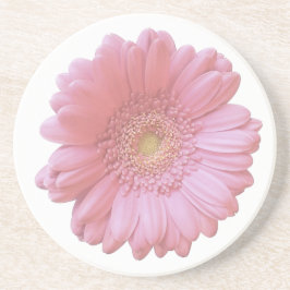 Posavasos De Arenisca Gerbera daisy rosa pálido