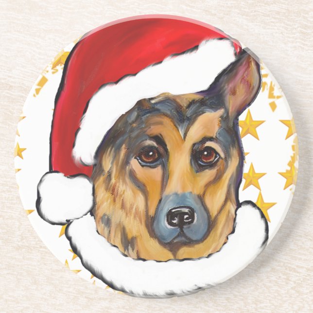 POSAVASOS DE ARENISCA GERMAN SHEPHERD (Frente)