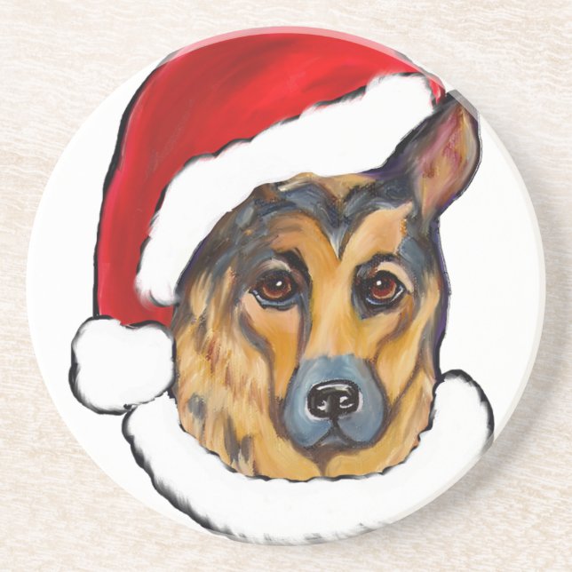 POSAVASOS DE ARENISCA GERMAN SHEPHERD (Frente)