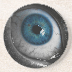 Posavasos De Arenisca Globo del ojo azul