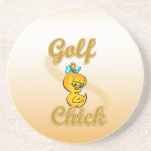 Posavasos De Arenisca Golf Chick