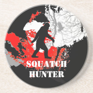 Posavasos De Arenisca Gone Squatchin, pie negro