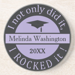 Posavasos De Arenisca Graduación nombre personalizado y año de la montañ