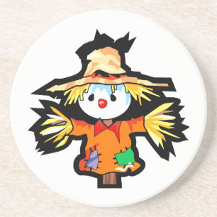 Posavasos De Arenisca Gráfico del scarecrown del dibujo animado