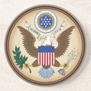 POSAVASOS DE ARENISCA GRAN SELLO DE LOS ESTADOS UNIDOS
