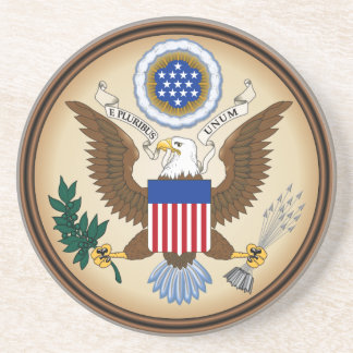 POSAVASOS DE ARENISCA GRAN SELLO DE LOS ESTADOS UNIDOS
