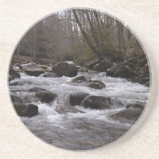 Posavasos De Arenisca Grandes Montañas Humeantes 2