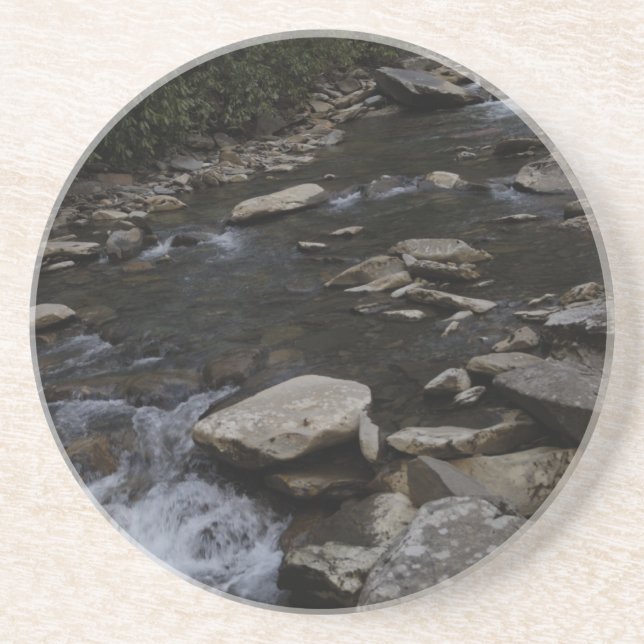 Posavasos De Arenisca Grandes Montañas Humeantes 4 (Frente)