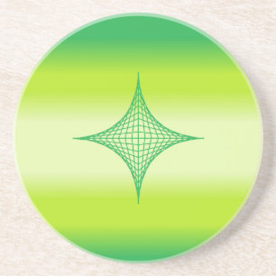 Posavasos De Arenisca Green Star Coaster