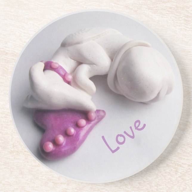 Posavasos De Arenisca Greyhound Angel Coaster (Frente)