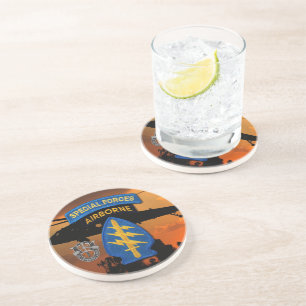 Posavasos De Arenisca Grupo de Fuerzas Especiales Berets Verdes SF SFG V