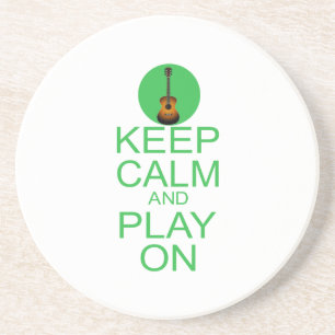 Posavasos De Arenisca Guarde la guitarra tranquila de la parodia