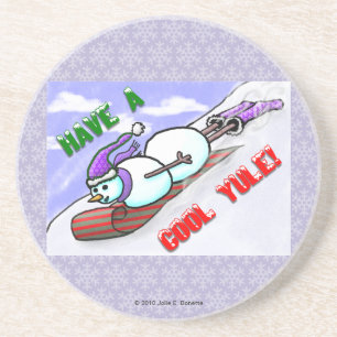 Posavasos De Arenisca Guay Yule Snowman Coaster