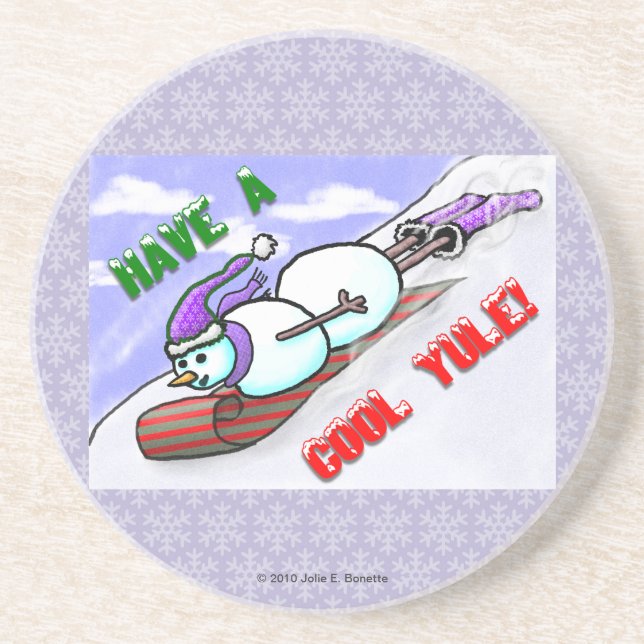 Posavasos De Arenisca Guay Yule Snowman Coaster (Frente)