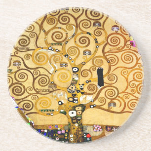 Posavasos De Arenisca Gustav Klimt Árbol de la Vida: Simbolista Art Nouv