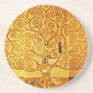 Posavasos De Arenisca Gustav Klimt Árbol de la Vida: Simbolista Art Nouv