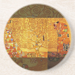 Posavasos De Arenisca Gustav Klimt Árbol de la Vida: Simbolista Art Nouv