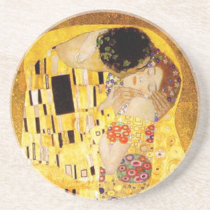 Posavasos De Arenisca Gustav Klimt La Pintura Clásica Del Beso