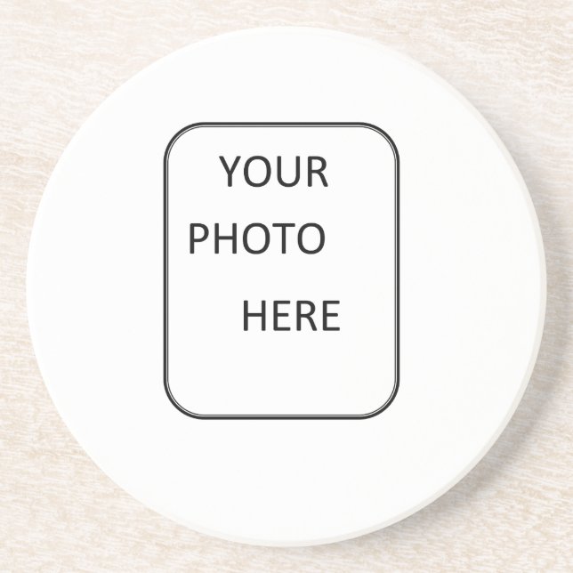 Posavasos De Arenisca Haga su de un práctico de costa bueno (Frente)