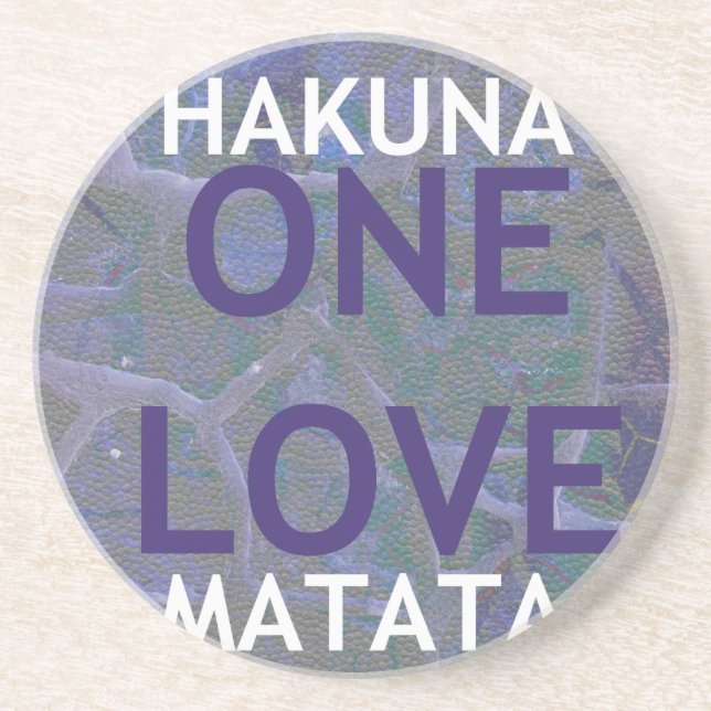 POSAVASOS DE ARENISCA HAKUNA MATATA (Frente)
