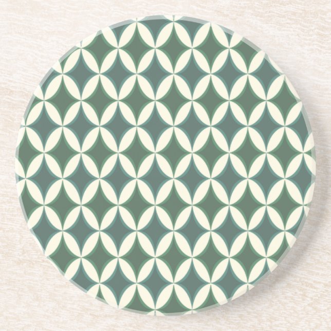 Posavasos De Arenisca Harlequin Argyle Ocean (Frente)
