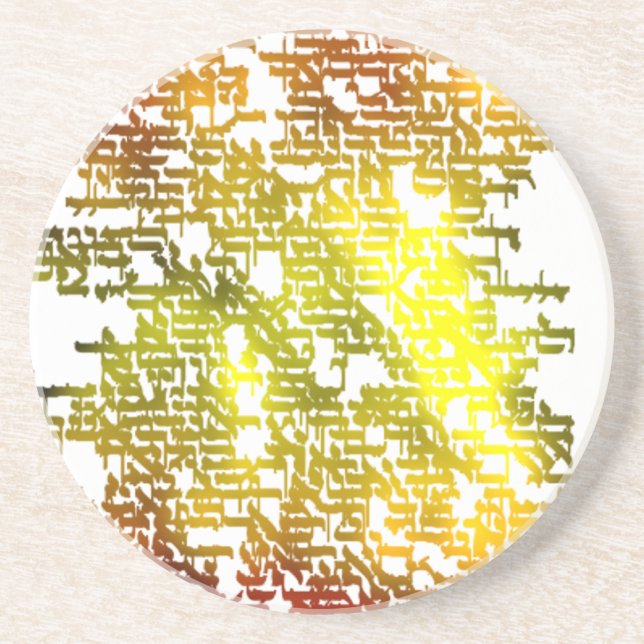 Posavasos De Arenisca Hebreo (Frente)