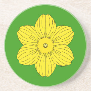Posavasos De Arenisca Heraldic Daffodil
