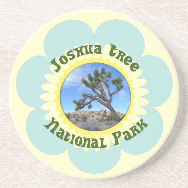 Posavasos De Arenisca ¡Hermosa montaña del Parque Nacional Joshua Tree! (Frente)