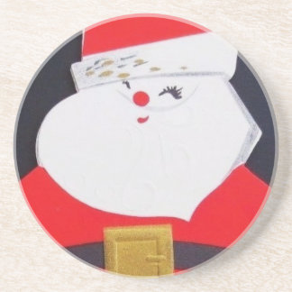 Posavasos De Arenisca Hermosa Santa Navidad de época