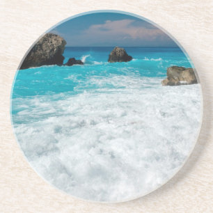 Posavasos De Arenisca Hermoso navegante acuático Aloha Boda hawaiano