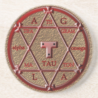 Posavasos De Arenisca hexagram del solomon