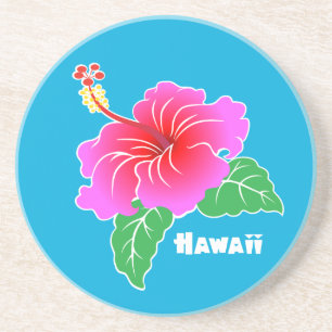 Posavasos De Arenisca Hibisco de Hawaii