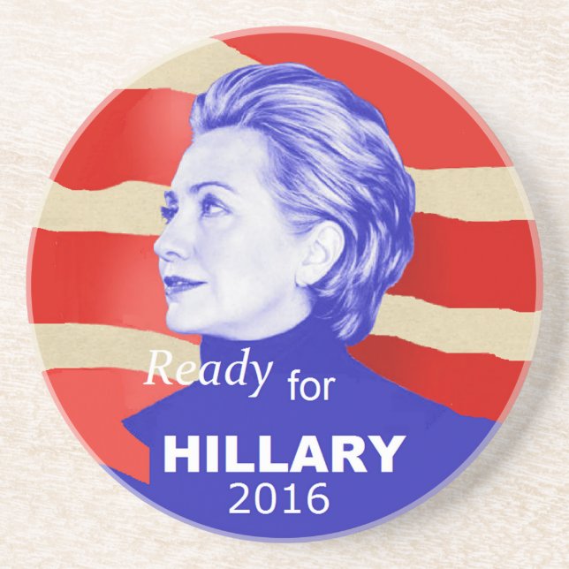 Posavasos De Arenisca Hillary Clinton 2016 (Frente)