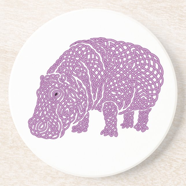 Posavasos De Arenisca Hippoknotamus (Frente)