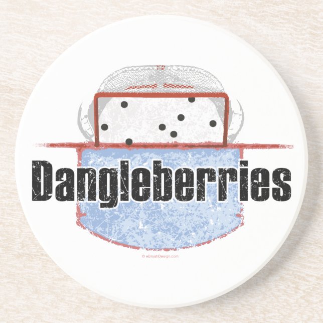 Posavasos De Arenisca Hockey Dangleberries (Frente)