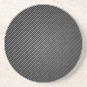 Posavasos De Arenisca Hoja De Textura De Fibra De Carbono