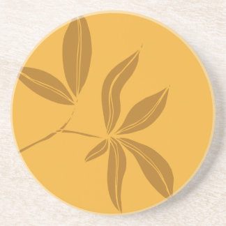 Posavasos De Arenisca Hojas de otoño