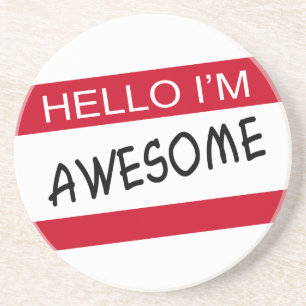 Posavasos De Arenisca Hola Im Awesome