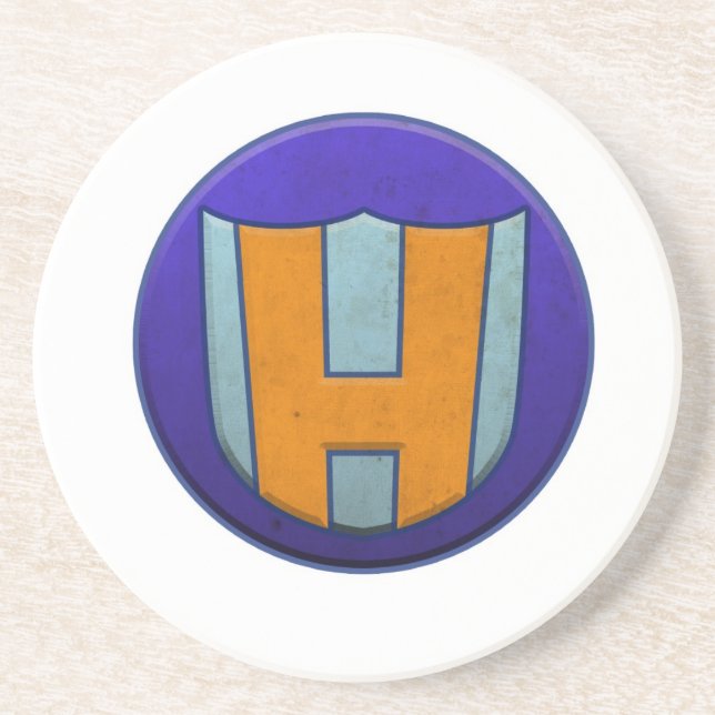 Posavasos De Arenisca Hombre del héroe y práctico de costa de la piedra (Frente)