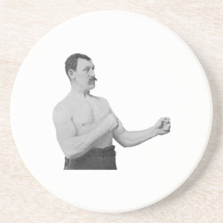 Posavasos De Arenisca Hombre excesivamente de hombres Meme