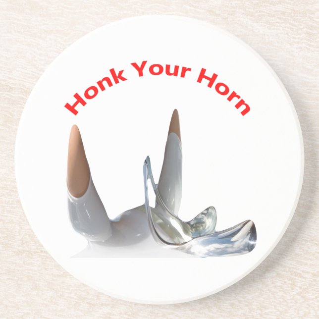 Posavasos De Arenisca Honk Your Horn Coasters (Frente)