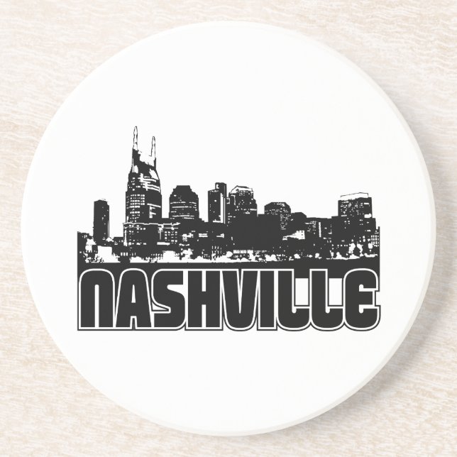 Posavasos De Arenisca Horizonte de Nashville (Frente)